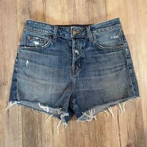 J Brand Gracie High Rise Distressed Cut Off Jean Shorts - size 26